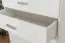dressoir / ladekast massief grenen, wit gelakt Columba 09 - Afmetingen 124 x 100 x 50 cm