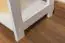 rek / open kast massief grenen, wit gelakt Junco 55C - Afmetingen 164 x 60 x 30 cm