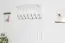 garderobe / kapstok  massief grenen, wit gelakt Junco 346 - Afmetingen 100 x 80 x 33 cm
