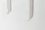 garderobe / kapstok  massief grenen, wit gelakt Junco 346 - Afmetingen 100 x 80 x 33 cm
