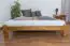 Futonbed / , vol hout, bed massief grenen, kleur eikenhout A10, incl. lattenbodem - afmetingen 160 x 200 cm