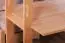 kinderbed / stapelbed Tim (om te bouwen tot een tafel met banken of tot 2 eenpersoonsbedden) natuur beukenhout incl. rol lattenbodem - 90 x 200 cm