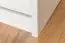 Schoenenkast massief grenen, wit gelakt Junco 217 - Afmetingen 98 x 72 x 30 cm
