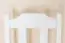 Stoel massief grenen, wit gelakt Junco 248 - 91 x 35 x 44 cm (H x B x D)