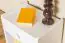Nachtkastje massief grenen, wit gelakt Junco 126 - Afmetingen: 40 x 40 x 27 cm