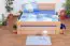 Tweepersoonsbed / functioneel bed "Easy Premium Line" K6 incl. 4 laden en 2 afdekplaten 160 x 200 cm massief beukenhout massief naturel