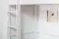 hoogslaper / hoog bed / kinderbed Dominik massief beukenhout massief wit gelakt incl. rol lattenbodem - 90 x 200 cm