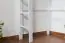 hoogslaper / hoog bed / kinderbed Dominik massief beukenhout massief wit gelakt incl. rol lattenbodem - 90 x 200 cm