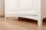 vitrinekast massief grenenhout wit / grijs Lagopus 109 - Afmetingen: 200 x 100 x 42 cm (H x B x D)