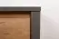 Commode Selun 12, kleur: eiken donkerbruin / grijs - 48 x 170 x 43 cm (h x b x d)