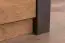 Draaideurkast/kast Selun 06, kleur: eiken donkerbruin/grijs - 197 x 50 x 43 cm (h x b x d)