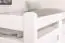Hoogslaper voor volwassenen "Easy Premium Line" K23/n, wit gelakt beuken, deelbaar - ligvlak: 120 x 200 cm