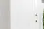 Draaideurkast / kledingkast Badile 11, kleur: wit grenen / bruin - 187 x 57 x 39 cm (h x b x d)