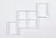 wandplank / hangplank massief wit massief grenen Junco 281 - Afmetingen: 120 x 146 x 20 cm (H x B x D)