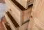 dressoir / ladekast massief grenen, natuur Junco 158 - Afmetingen: 123 x 121 x 42 cm (H x B x D)