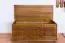 Kist / zitkast massief grenen, kleur rustiek 180 - Afmetingen: 51 x 120 x 46 cm (H x B x D)
