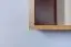 wandrek / hangplank massief grenen kleur: elzenhout Junco 333 - Afmetingen: 30 x 120 x 24 cm (H x B x D)