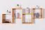 wandrek / hangplank massief grenen kleur: elzenhout Junco 288 - Afmetingen: 50 x 130 x 20 cm (H x B x D)