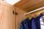 kledingkast massief grenen,  natuur Junco 07 - Afmetingen: 195 x 123 x 59 cm (H x B x D)