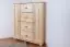 dressoir / ladekast massief grenen, natuur Junco 176 - Afmetingen: 100 x 90 x 59 cm (H x B x D)