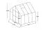 Kas Rozemarijn 04, ontwerp: dubbelwandig polycarbonaat 6 mm, afmetingen: 329 x 345 x 254 cm (l x b x h), kleur: zwart