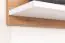 wandrek / hangplank Lefua 11, kleur: wit / walnoten kleur - Afmetingen: 14 x 80 x 16 cm (h x b x d)
