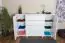sideboard kast / ladekast massief grenen, wit Junco 162 - Afmetingen 100 x 160 x 42 cm