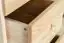 dressoir / highboard kast massief grenen, natuur Junco 142 - Afmetingen: 123 x 40 x 42 cm (H x B x D)