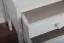 Nachtkastje massief grenenhout wit gelakt 003 - Afmetingen 52 x 40 x 33 cm (H x B x D)