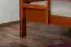 Stapelbed voor volwassenen "Easy Premium Line" K16/n, hoofd- en voeteneinde recht, massief beukenhout, kleur kersenhout - ligvlak: 140 x 200 cm, deelbaar