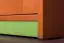Nachtkastje Milo 10, kleur: elzenhout/groen, massief grenen - afmetingen: 56 x 38 x 40 cm (H x B x D)