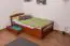 Kinderbed / jeugdbed "Easy Premium Line" K1/2n incl. 2 laden en 2 afdekpanelen, 90 x 200 cm massief beukenhout kleur: kersenhout