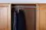 kledingkast massief grenen, kleur: elzenhout Junco 02 - Afmetingen: 195 x 162 x 60 cm (H x B x D)