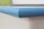 Truhe Kiefer massiv Vollholz weiß blau lackiert 004 – Abmessung 52 x 87 x 46 cm (H x B x T)