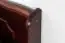 Hoekbank massief grenen, kleur: walnoten Junco 243 - Afmetingen: 84 x 110 x 152 cm (H x B x D)