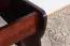 Hoekbank massief grenen, kleur: walnoten Junco 243 - Afmetingen: 84 x 110 x 152 cm (H x B x D)