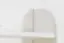 Hangplank / wandrek massief grenen, wit gelakt 012 - Afmetingen 70 x 90 x 20 cm (H x B x D)
