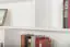 boekenrek / rek "Easy Möbel" S12, massief beukenhout, wit gelakt - 167 x 174 x 20 cm (H x B x D)