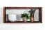 wandrek / hangplank massief grenen kleur walnotenhout Junco 293 - Afmetingen: 25 x 60 x 20 cm (H x B x D)