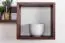 wandrek / hangplank / kubus massief grenen kleur walnotenhout Junco 285 - Afmetingen: 33 x 162 x 20 cm (H x B x D)