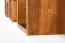 wandrek / hangplank 7 kubus massief grenen kleur: Eiken rustiek Junco 285 - Afmetingen: 33 x 162 x 20 cm (H x B x D)
