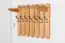 garderobe / kapstok massief grenenhouten elzenhout kleuren Junco 354 - Afmetingen: 60 x 80 x 28 cm H x B x D)