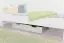 Lade voor bed - massief wit gelakt grenen, 001 - afmetingen 18,50 x 97,50 x 57 cm (H x B x D)
