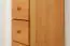 dressoir / ladekast massief grenen kleur: elzenhout Junco 142 - Afmetingen: 123 x 40 x 42 cm (h x b x d)