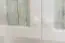 Vitrine massief grenen, wit gelakt Junco 45 - afmetingen 195 x 80 x 42 cm