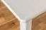 Tafel massief grenen, wit gelakt Junco 227D (vierhoekig) - afmetingen 60 x 120 cm