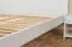 Tweepersoonsbed / logeerbed massief grenen, wit 81, incl. lattenbodem - afmetingen 180 x 200 cm