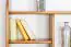 Hangplank / wandrek massief grenen , vol hout, kleur eiken 017 - Afmetingen 90 x 100 x 20 cm (H x B x D)