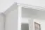 wandrek / hangplank massief grenen, wit gelakt Junco 338 - Afmetingen 48 x 100 x 24 cm
