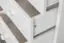 Bureau massief grenen, wit gelakt Junco 187 - Afmetingen 75 x 140 x 55 cm